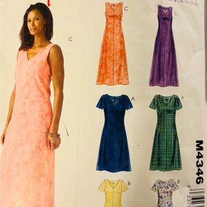 Vintage Easy Stitch n Save M4346  Sewing Pattern Sizes 16-22 Pre Owned
